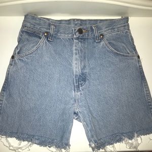 Vintage Wrangler Jean Biker Shorts!